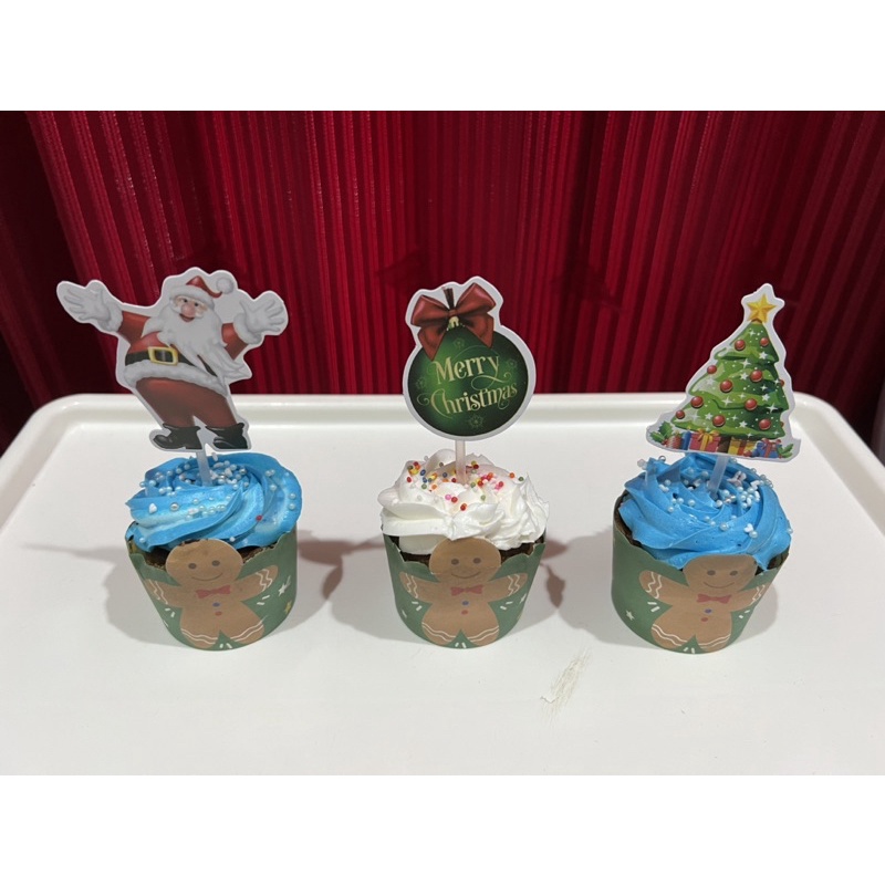 

Christmas Cupcake Hampers / Cupcake Natal / Souvenir