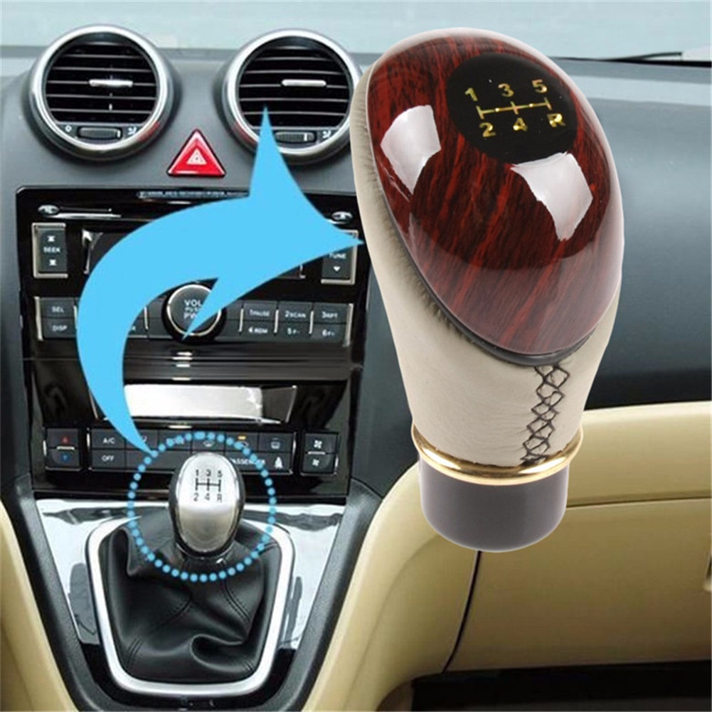 Shift Knob Manual/knob Perseneling Mobil/tuas Perseneling Mobil/Cover Rem Tangan Mobil Universal/Shift Knob Universal Knop Gear Knob Kayu Type R Tuas Gigi Perseneling Transmisi Mobil Manual