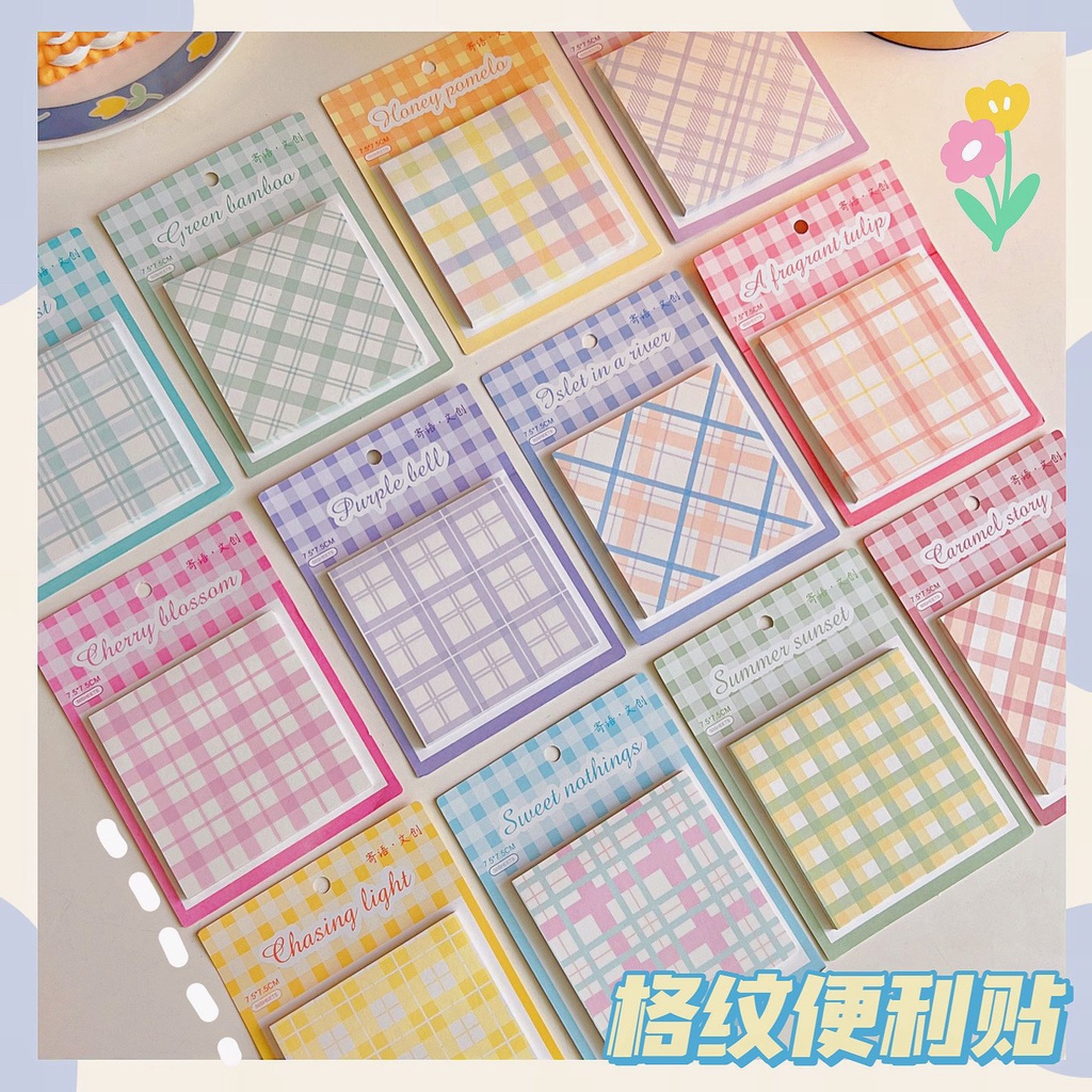 50 Sheets/pc Sticky Note Cartoon Weekly Plan Sticky Notes Memo Pad Stationery School Office Supplies