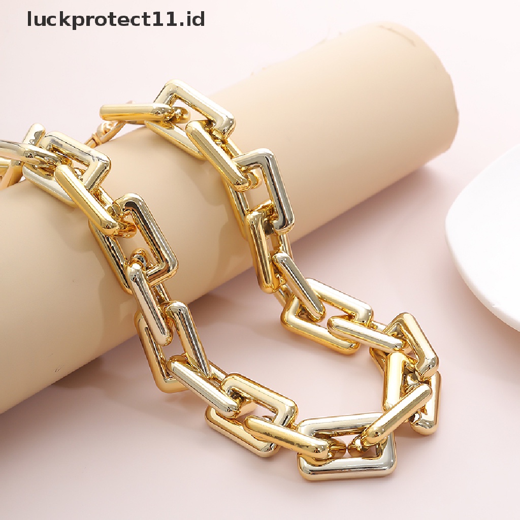 Kalung Choker Rantai Tebal Gaya Hip Hop Punk Untuk Fashion