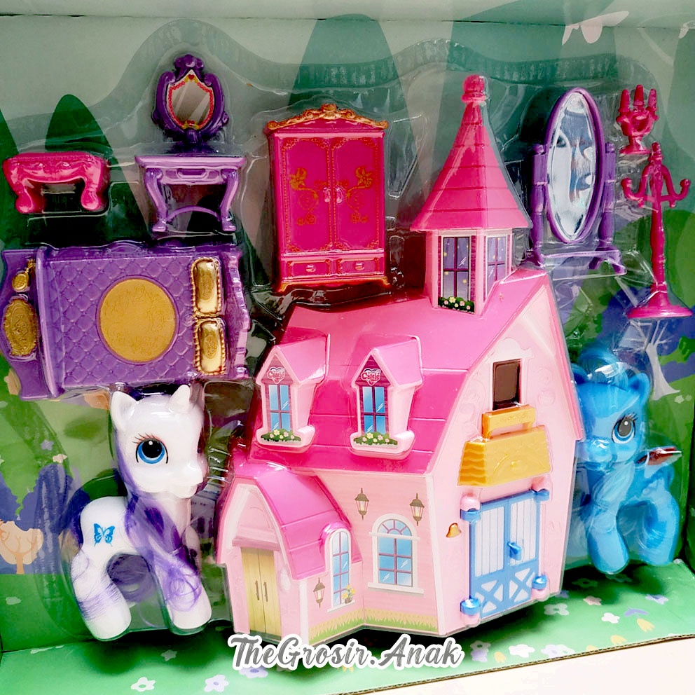 My Dream Castle Little Pony Mainan Istana Rumah Boneka Play House