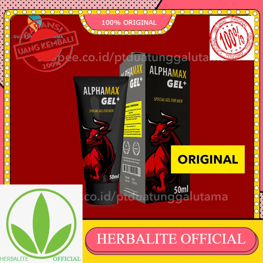 100% ORIGINAL Alphamax Gel ORIGINAL - BPOM - PT Dua Tunggal Utama - Obat Oles