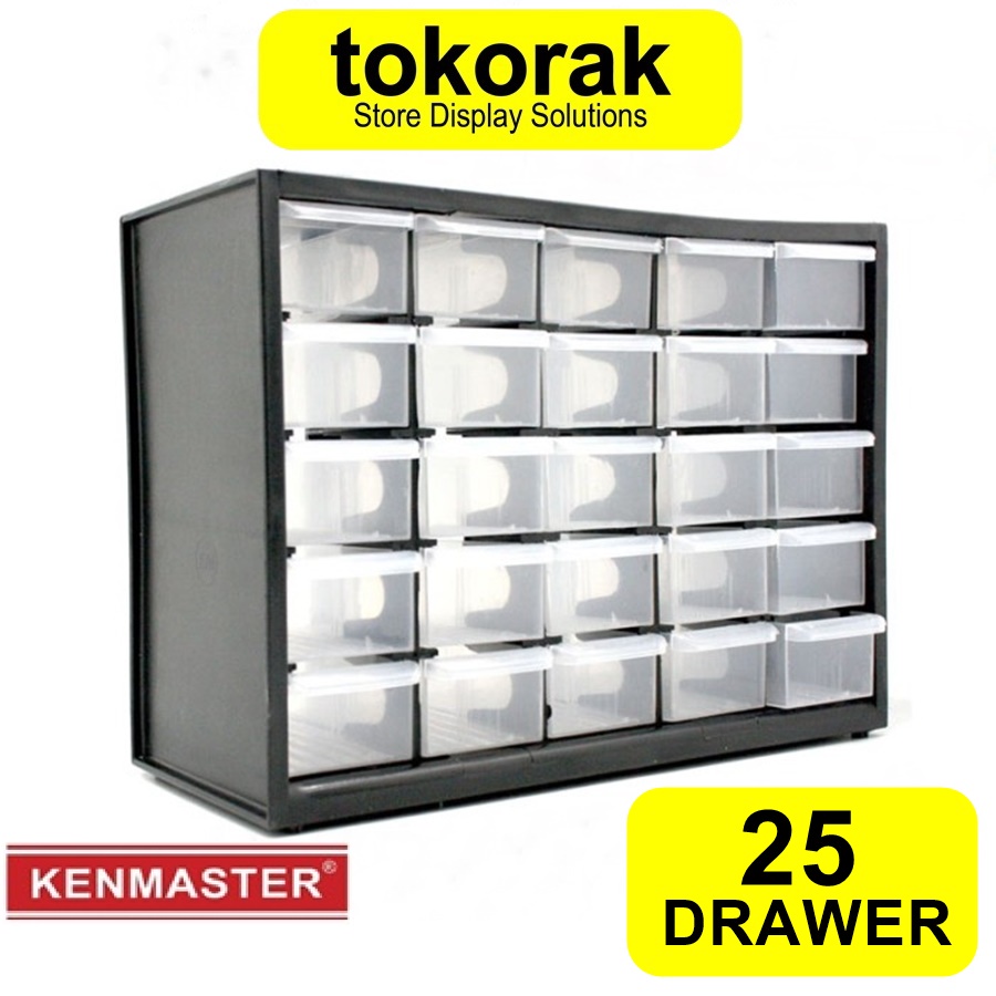 RAK SUSUN DRAWER 25 KENMASTER - SLOT KOTAK SPARE PART LACI ORGANIZER - KOMPARTEMEN