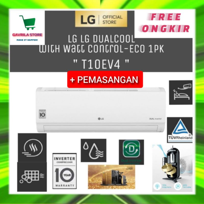 AC 1 PK LG 1 PK T10EV4 DUAL INVERTER CONTROL WATT