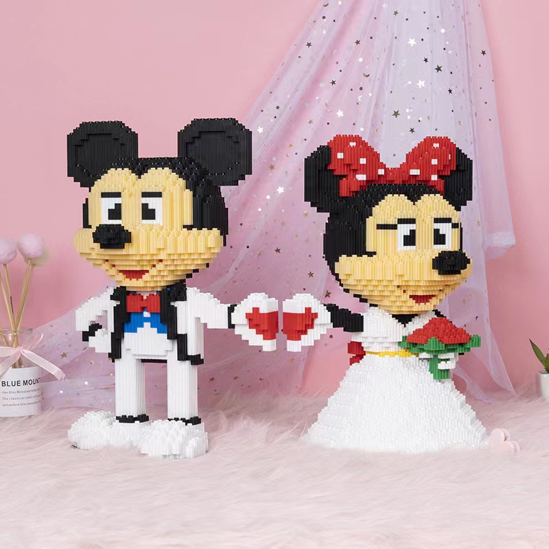 Nano Block Mickey Mouse married | Bricks education Nano Block