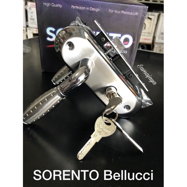 Kunci Pintu kecil SORENTO. Stainless . Import product . BELLUCI GROUP Kunci kamar