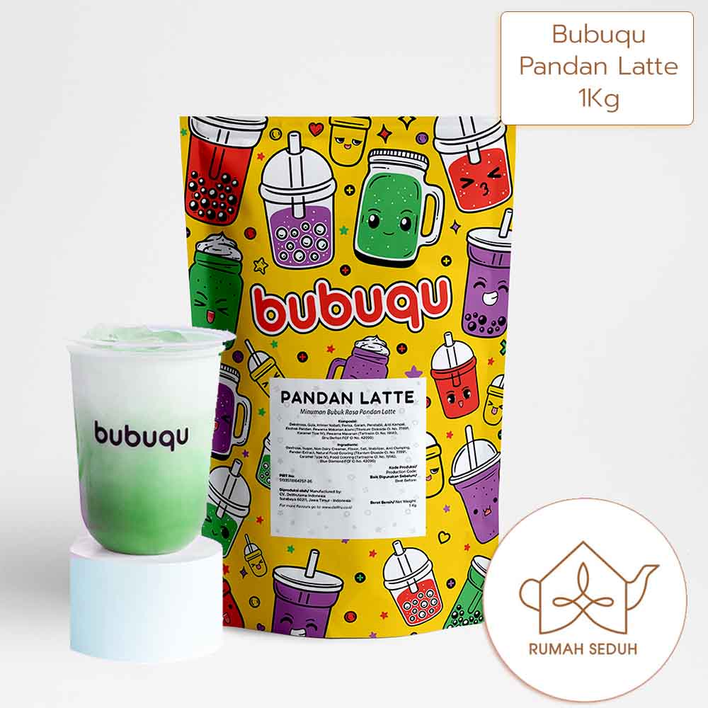 

1Kg Bubuqu Pandan Latte Powder - Minuman Susu Pandan