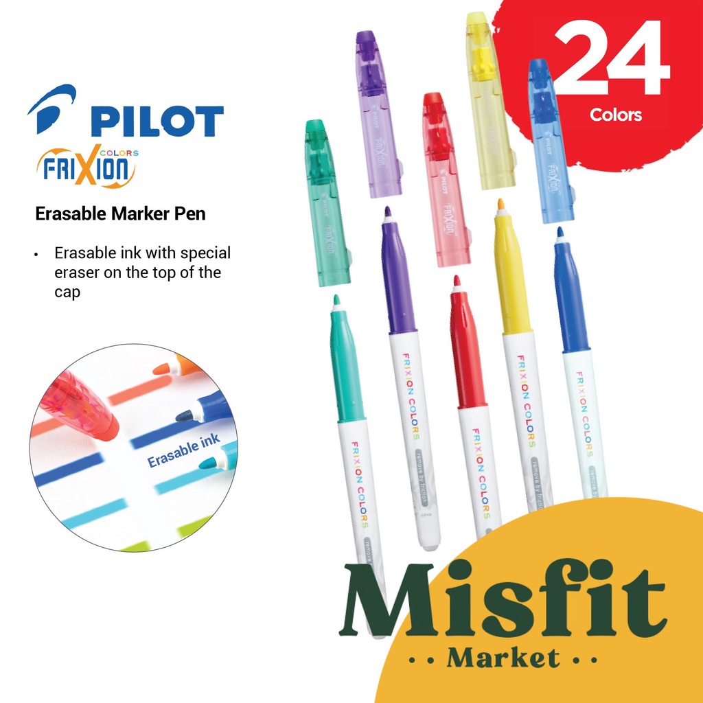 

Pilot Frixion Erasable Single Marker Pen Spidol Highlighter Bisa Dihapus