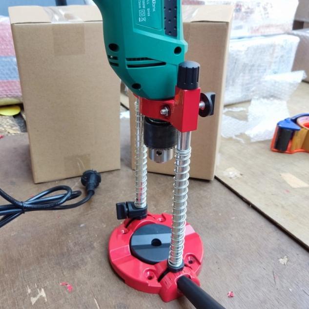 dudukan bor / drill stand / stand bor tangan / mobile stand drill