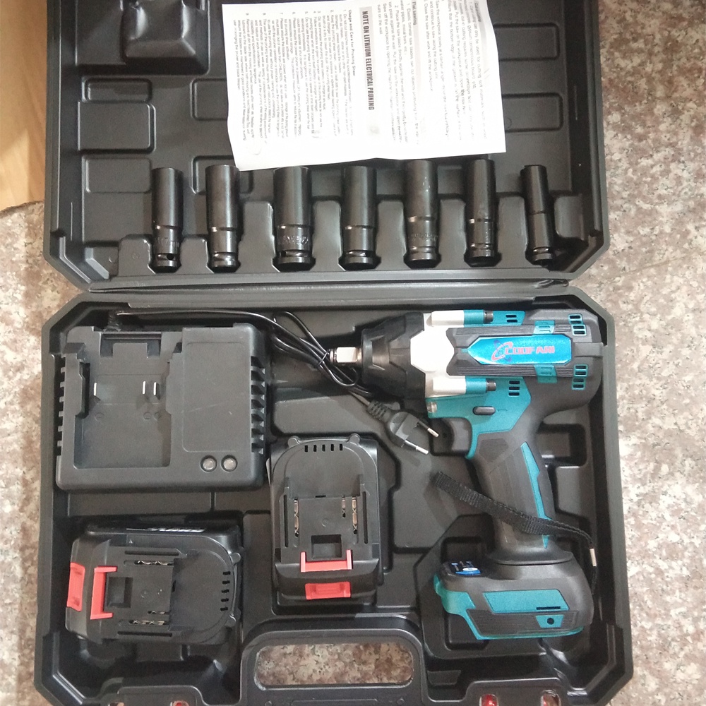 COOFARI 1800N.M Torsi Brushless Electric Impact Wrench Untuk Truk 1/2 Inch Cordless Wrench Driver Alat Untuk Makita 18V Baterai