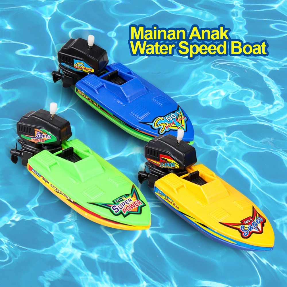 Mainan Anak Water Speed Boat Ship Children Toy - Mix Color