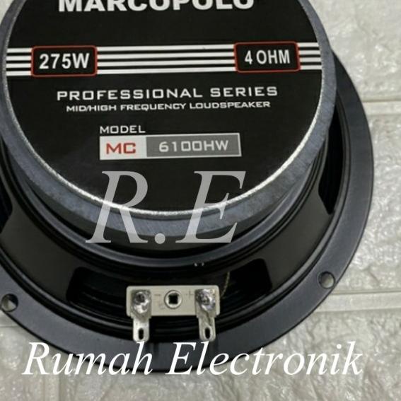 Komponen speaker full range 6 inch marcopolo mc-6100hw