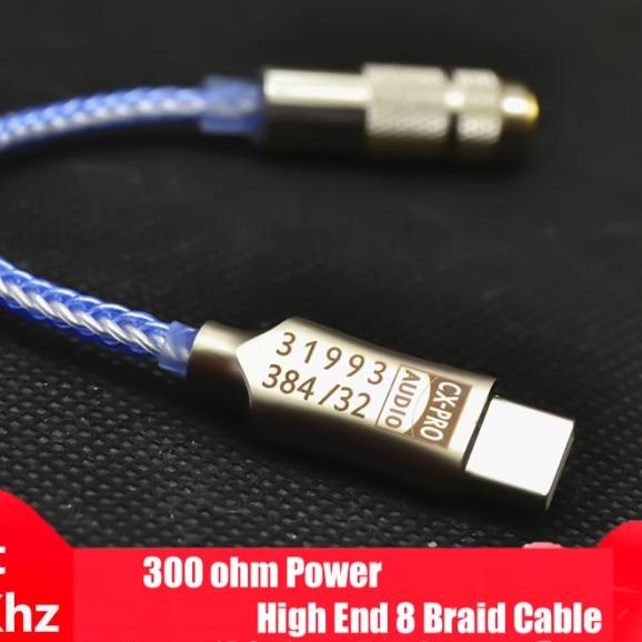 Conexant CX31993 Pro HiFi DAC Type C to Jack 3.5mm AUX Audio Adaptor