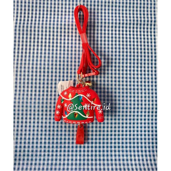 BBW HAND SANITIZER HOLDER WEARABLE UGLY SWEATER ID CARD