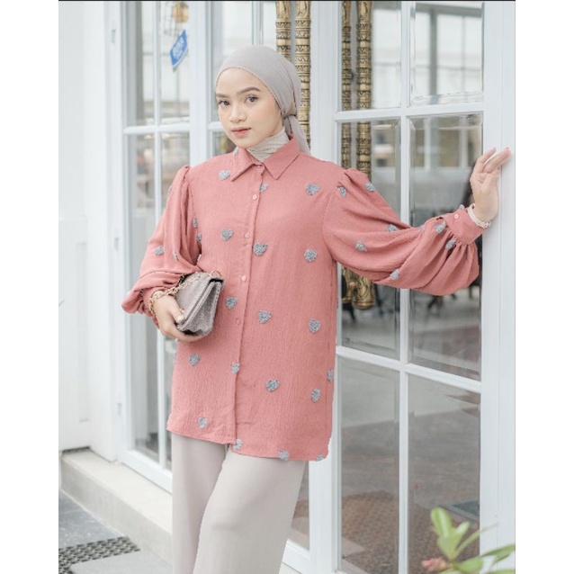 NAVALIA SHIRT / ATASAN WANITA / KEMEJA / BLOUSE / BUSUI