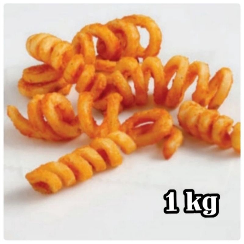 

Kentang Curly Twister Spiral Keriting French Fries 1 kg