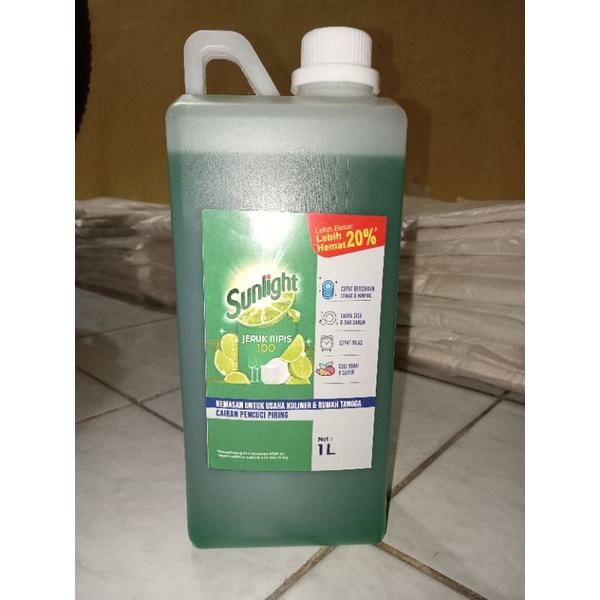 Premium (Mount) PROMO TERMURAH SUNLIGHT 1 LITER sabun cuci piring jeruk nipis