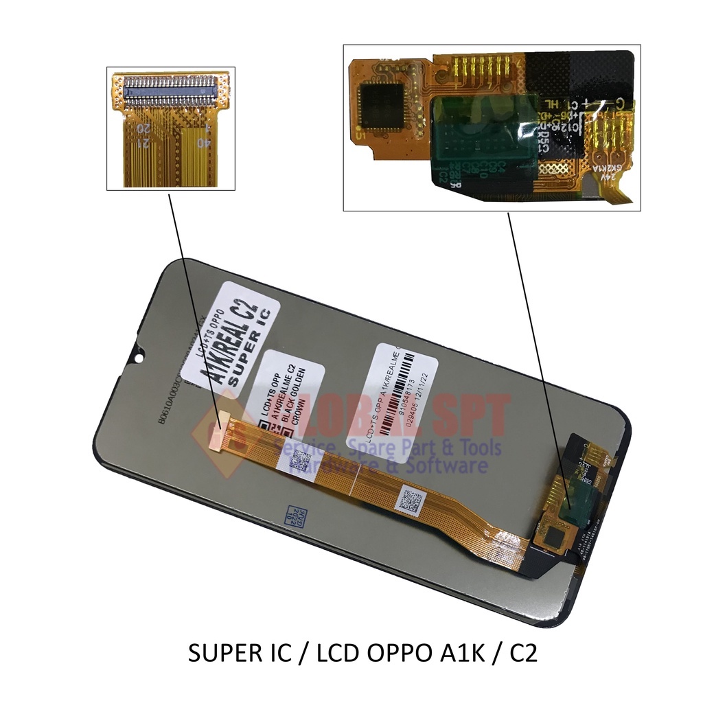 SUPER IC / LCD TOUCHSCREEN OPPO A1K / C2