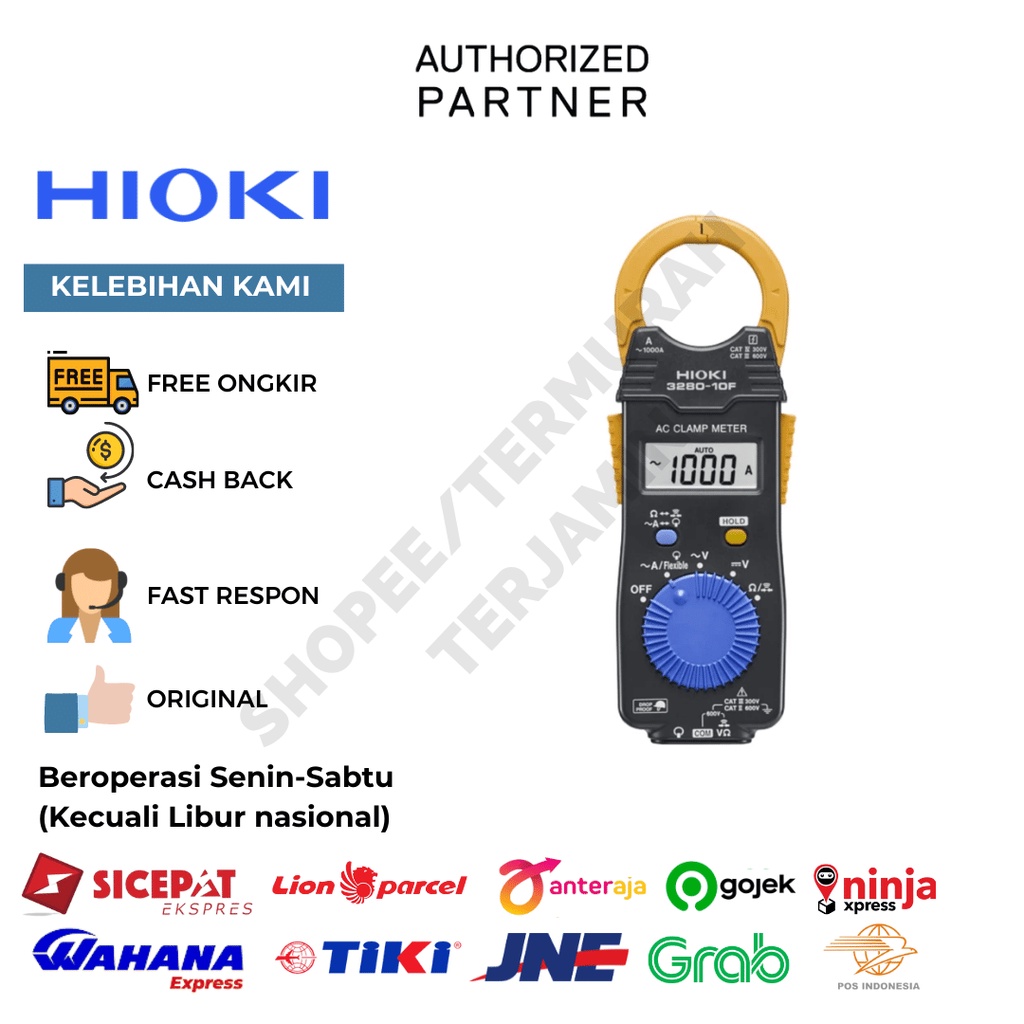 HIOKI 3280-10F HIOKI TANG AMPERE 1000A AC /HIOKI CLAMPMETER 1000A AC