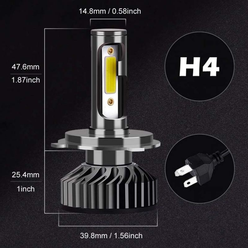 Lampu Led Mobil H4 - Bohlam Mobil LED - bohlam led mobil