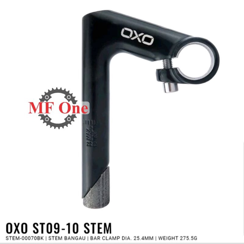 Stem Bangau Tiang Stir OXO 22.2 x 25.4mm Sepeda Balap / Minion/ Minitrek
