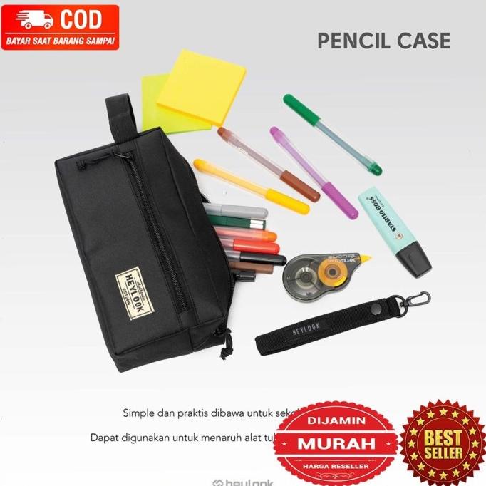 

premium kotak tempat pensil wadah atk pria wanita pencil case muat