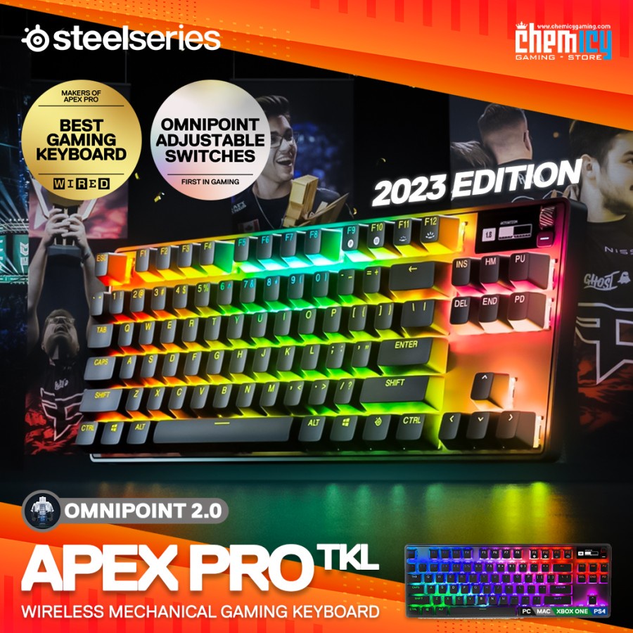 Steelseries Apex Pro TKL 2023 Wireless Mechanical Gaming Keyboard