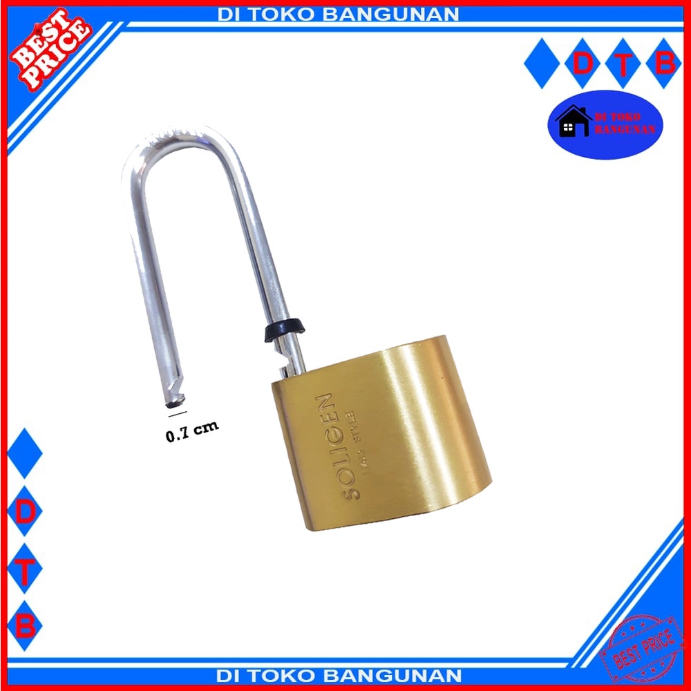 Gembok Soligen Per Panjang Kuningan Computer Key 40MM Gembok Rumah
