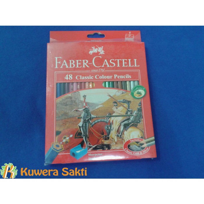 

[COD AKTIF] Pensil warna Faber Castell 48 warna Classic Colour