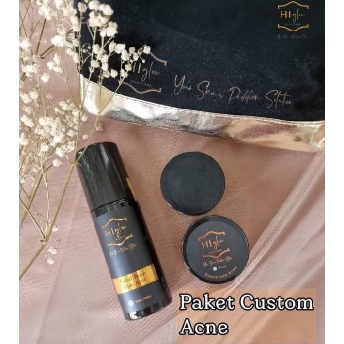 Paket Acne Paket AC1+,AC2+,AC3+,AC4+,AS+,ACG+ Hi Glow Skincare