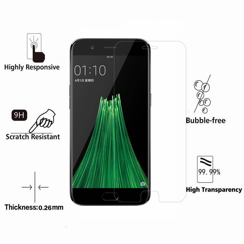 2pcs Pelindung Layar Tempered Glass 9H HD Untuk OPPO F7 A57 R7S R7 R9S R9 R15 Plus