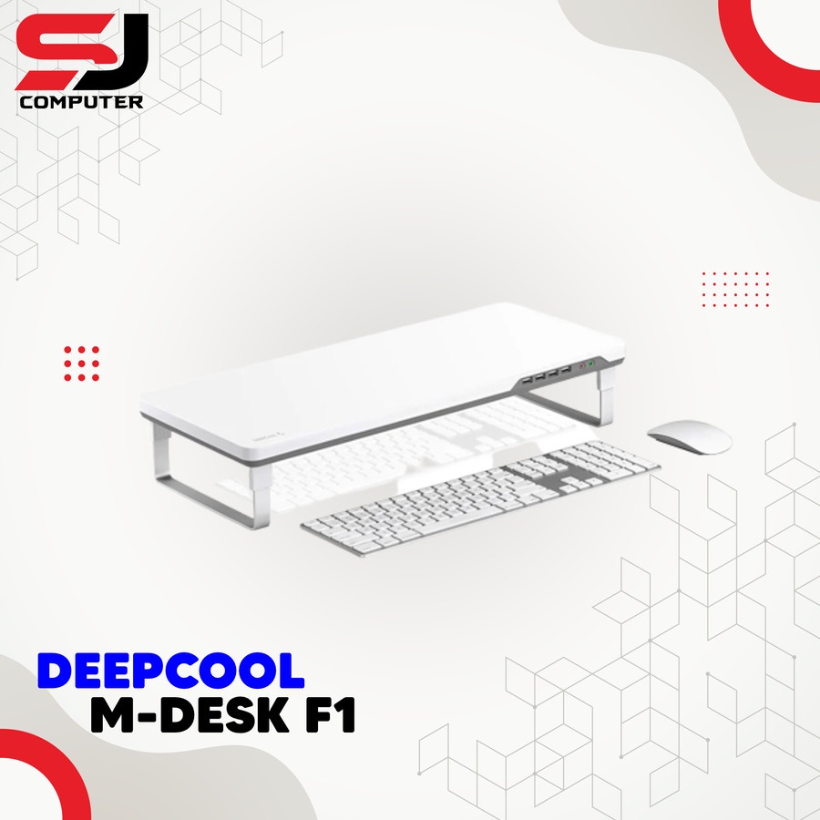 DEEPCOOL MONITOR STAND M-DESK F1 GREY USB2.0 HUB WITH Audio