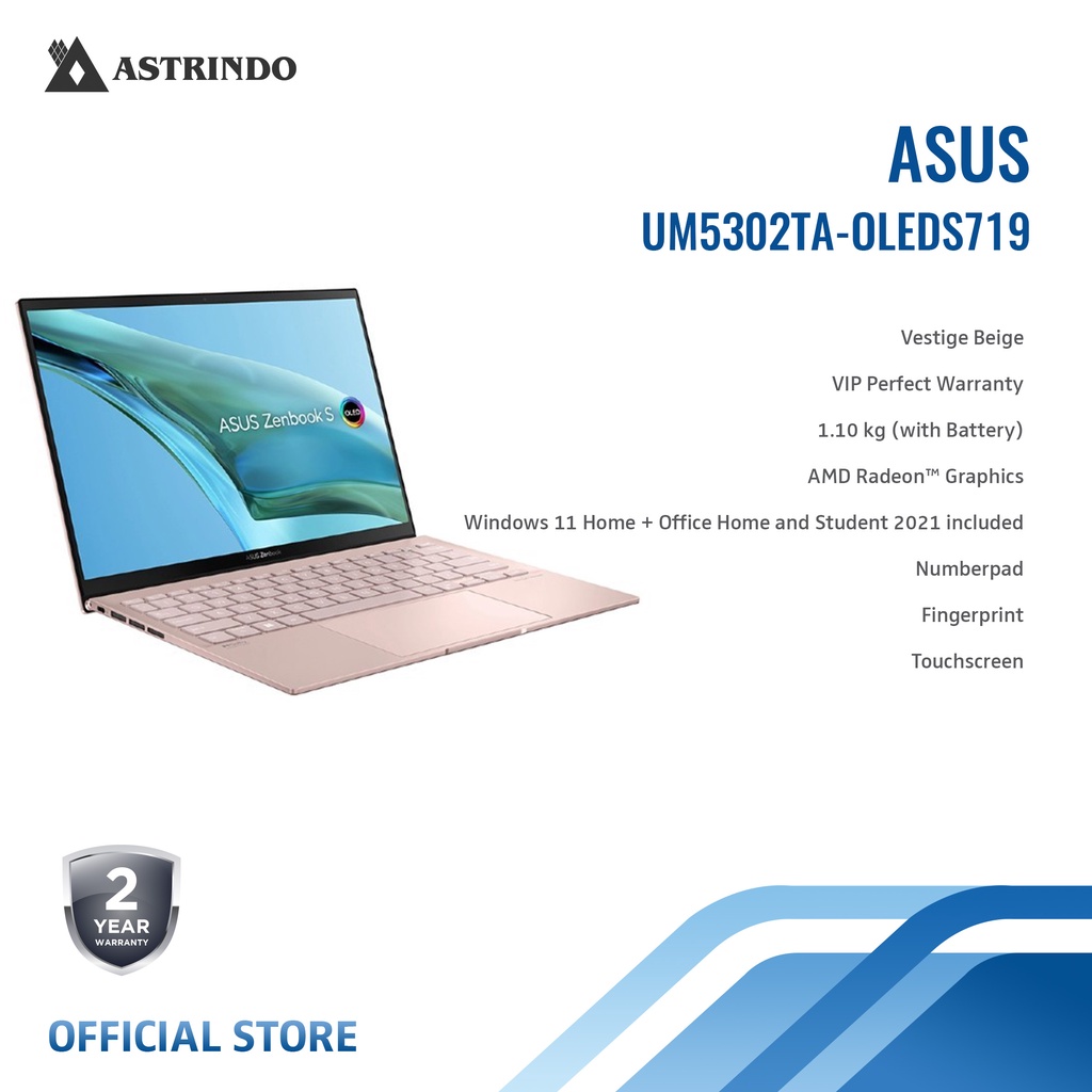 Asus Zenbook S 13.3"/R7-6800U/16G/1TB/Win11 (UM5302TA-OLEDS719)