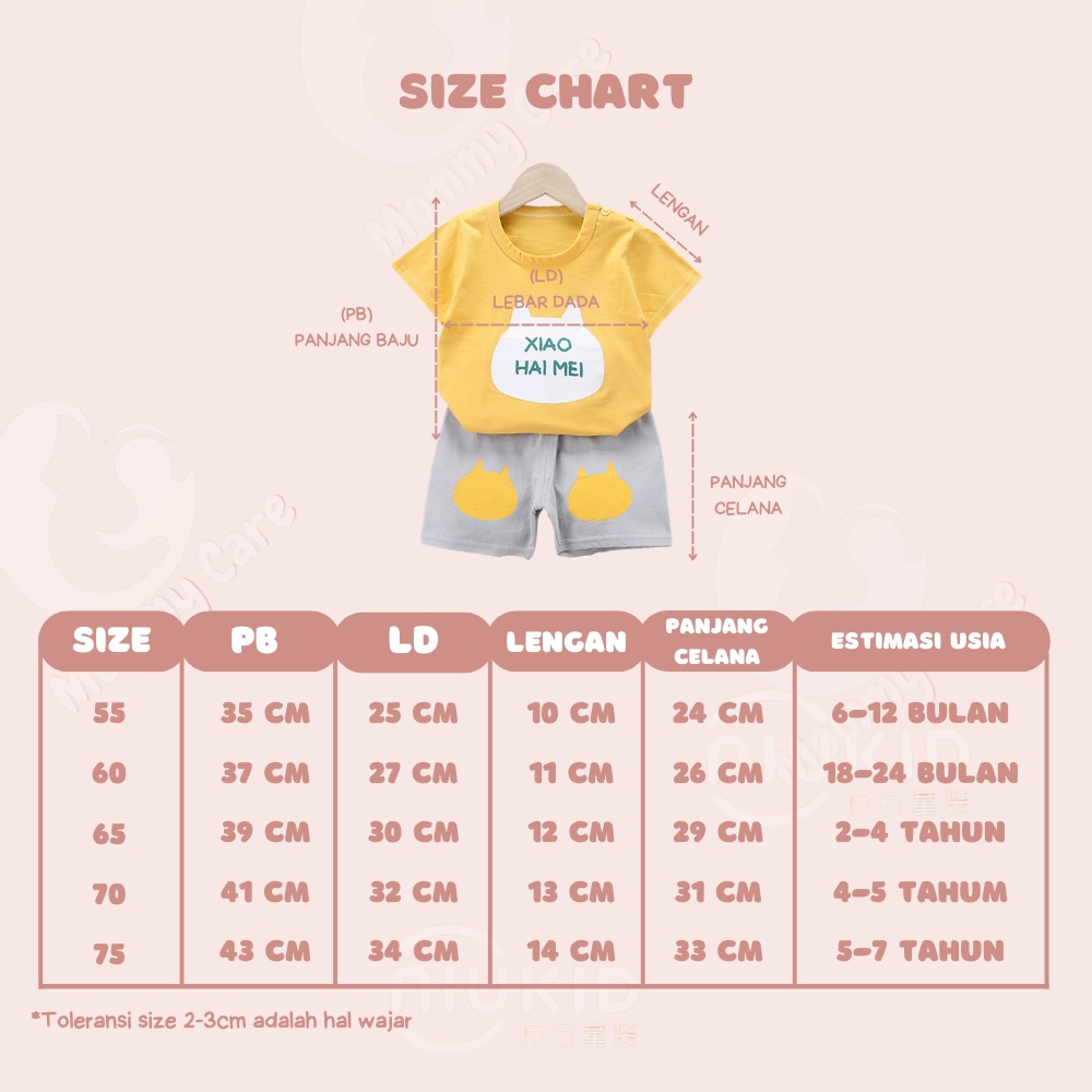 MOMMYCARE SETELAN ANAK BAHAN KAOS LENGAN PENDEK CELANA PENDEK BAJU BAYI LAKI LAKI BAJU BAYI PEREMPUAN STELAN BAYI STELAN ANAK IMPORT KOREA 0 4 TAHUN SETELAN BAYI  #B45 - #B54