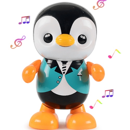 MAINAN ROBOT PINGUIN DANCING MUSIK LAMPU MAINAN DANCE SWINGINGS PENGUINS
