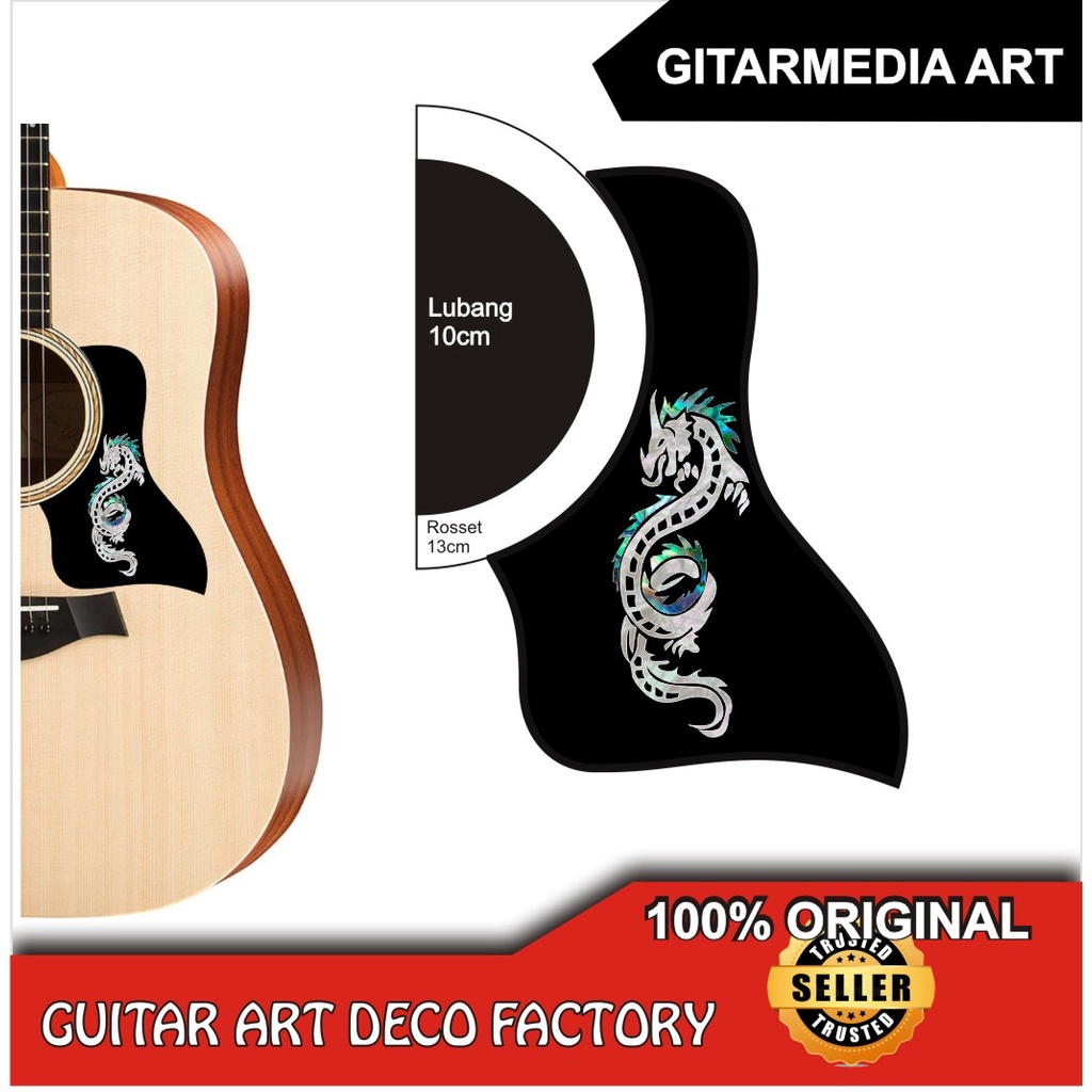 stiker gitar keren pelindung gitar akustik