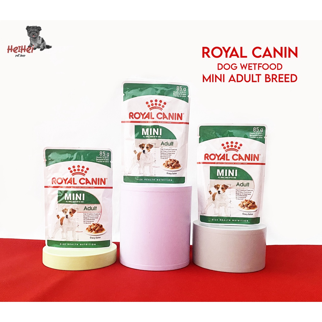 Royal Canin Adult Mini Pouch 85 gr - Mini Breed Adult Makanan Basah Anjing Dewasa Wetfood Dog