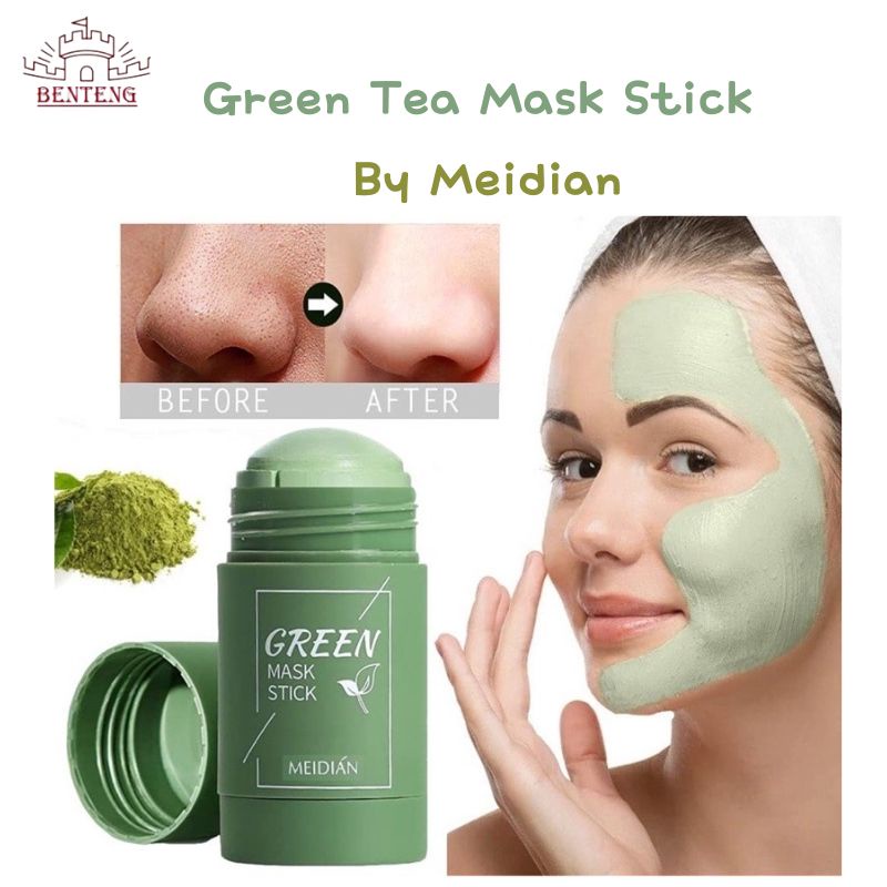 MKJ4 - Mask Green Tea Stick Untuk Perawatan Wajah Komedo 40gr