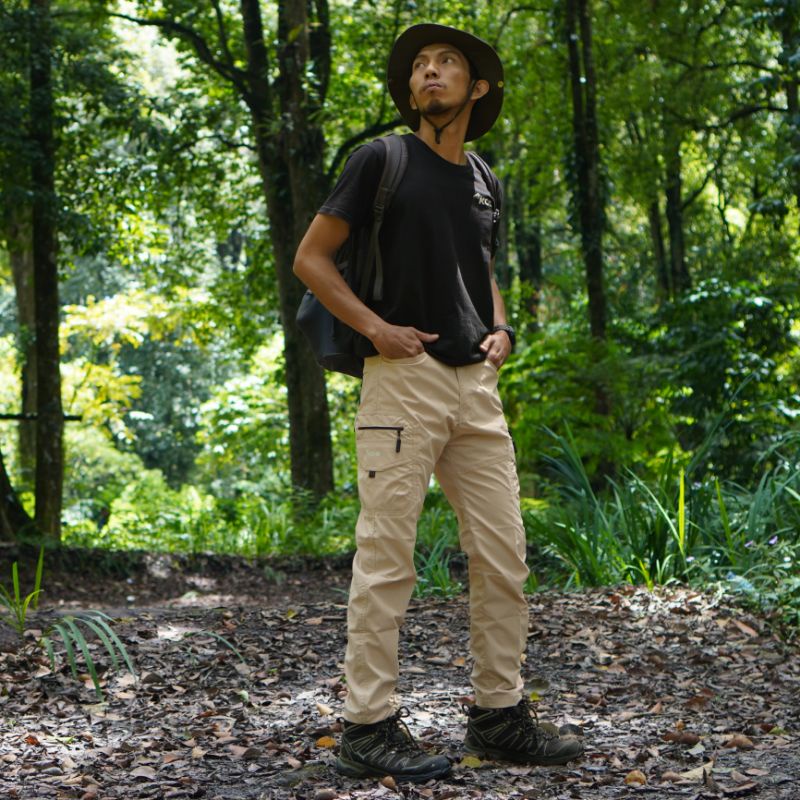 CELANA OUTDOOR PRIA DAN WANITA KOS SERIES MANDALA - Celana gunung Panjang kargo Quickdry Kos series Mandala