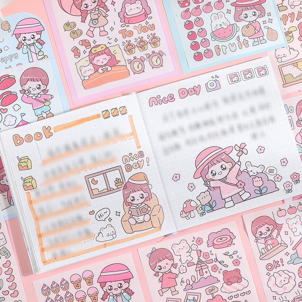 1 set isi 4 Lembar Sticker Deco Aesthetic Lucu Momo Stiker Anti Air Tumblr DIY Hp Dekorasi Buku Diary Memo Journal Catatan Harian Anak Sekolah Alat Tulis Bahan Stiker Transparant Bisa Untuk Kado Ulang Tahun Bahan Kertas @gudang_wallpaper