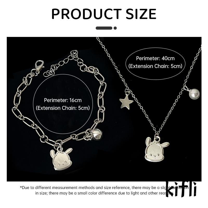 Kalung Gelang Desain Pochacco Bell Untuk Anak Perempuan