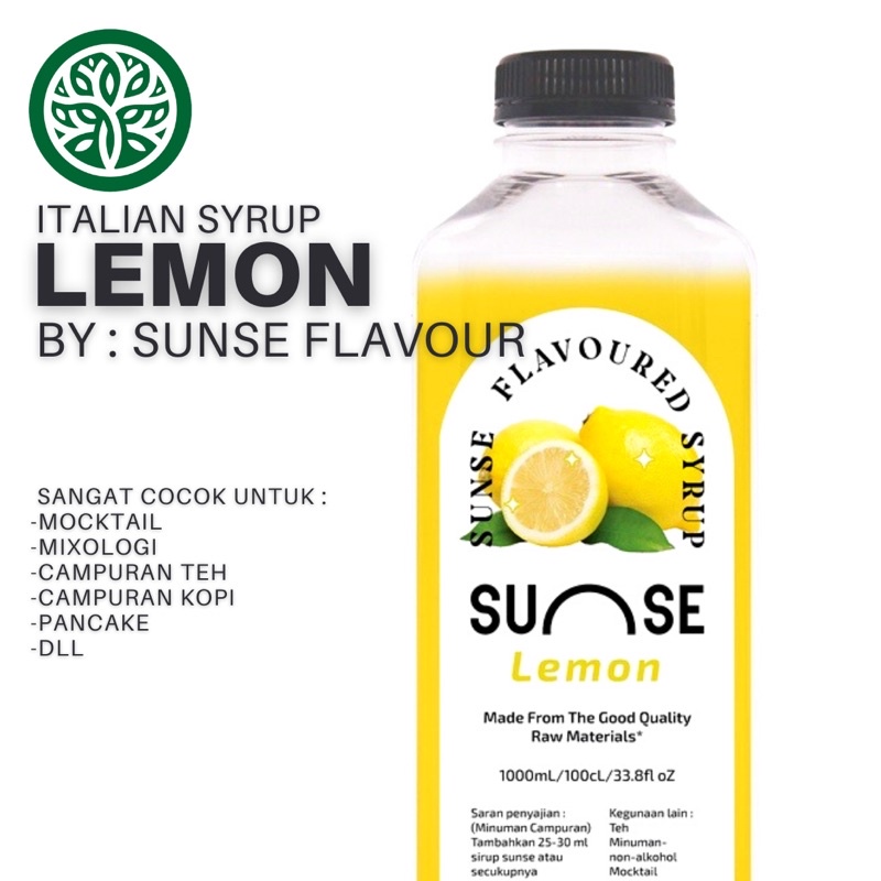 

ECOVILL COFFEE - Italian Syrup Lemon By Sunse Flavour