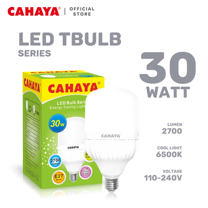 CAHAYA - Lampu LED Tbulb 30 Watt Cahaya Putih