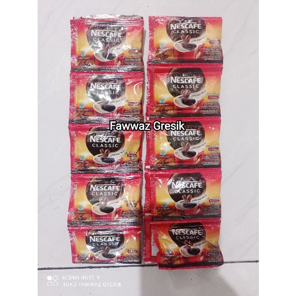 NESCAFE CLASSIC 2gr KOPI (ISI 10 PCS) DALGONA / Sachet 2 Gram