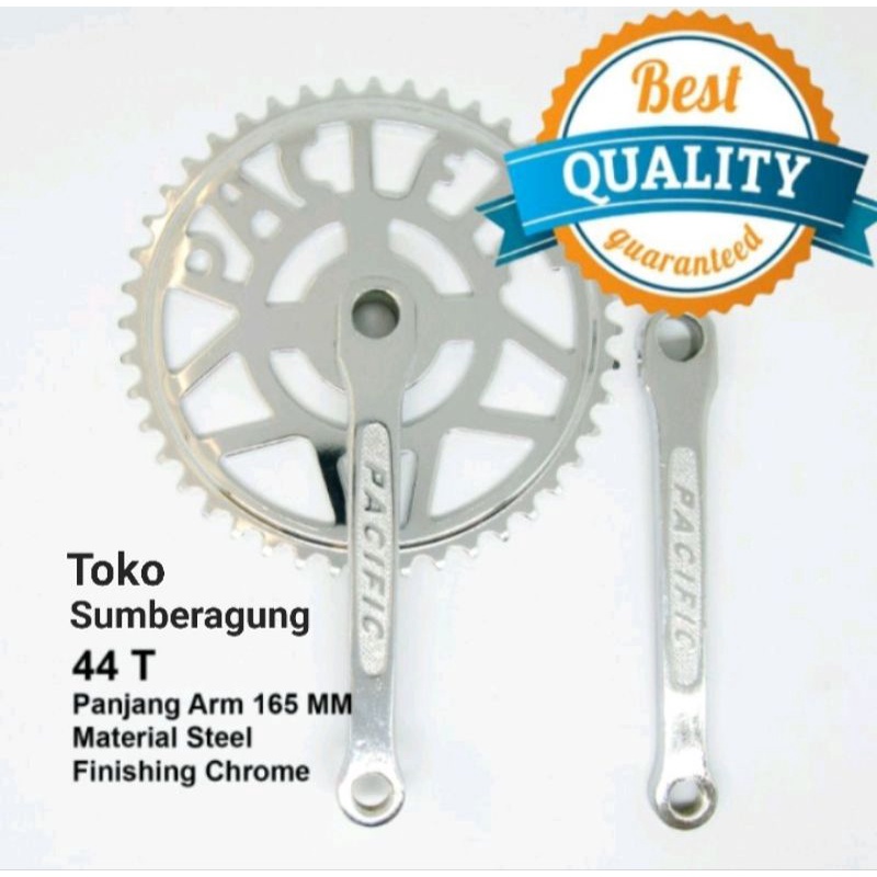 Crank sepeda onthel 44T crank sepeda jengki 44T Gir depan sepeda onthel 44T gir depan sepesa unto 44