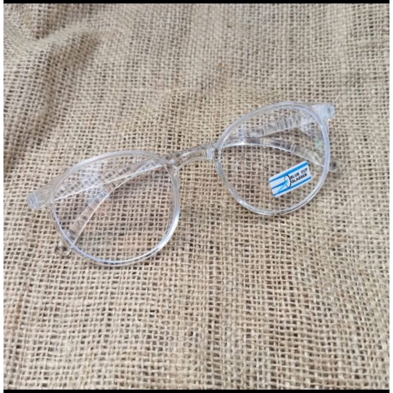 Kacamata bening lensa normal pria wanita