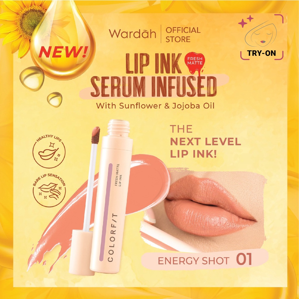 Rumah Cantik BARU! Wardah Colorfit Lip Ink Serum Infused 4g - Lip Cream dengan Serum Medan COD Beauty Cosmetics Skin Care Kosmetik Wajah