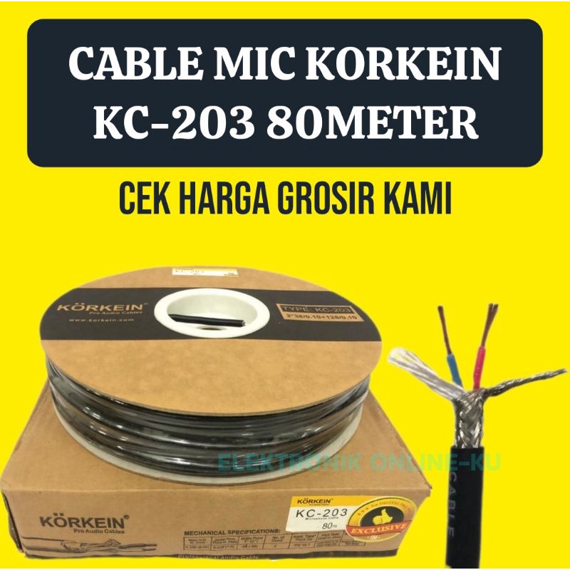 CABLE MIC KORKEIN KC-203 80METER