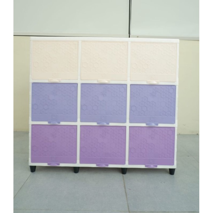 Lemari Plastik Club Flip Triple 3