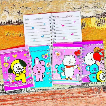 [COD] NOTEBOOK BT21 BTS / BUKU MEMO BT21 BTS / NOTEBOOK KPOP KOREA / NOTES RING BTS BT21